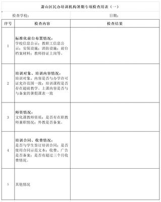 特別關(guān)注 全區(qū)民辦培訓(xùn)機構(gòu)暑期專項檢查將于明日啟動